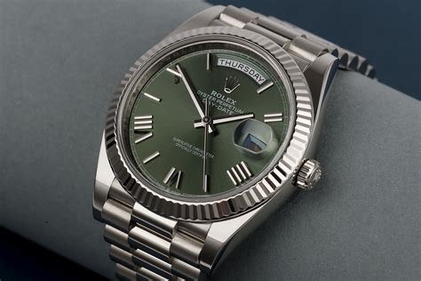 rolex day date 60th anniversary white gold